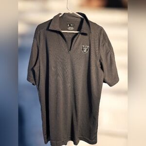 Men's NFL Team Apparel Raiders Polo Shirt L
